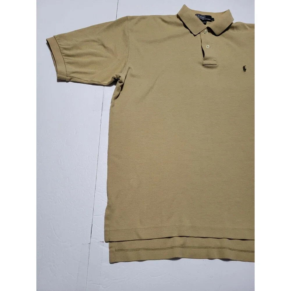 (#L6) Polo By Ralph Lauren Short Sleeve Size Men's Large Brown